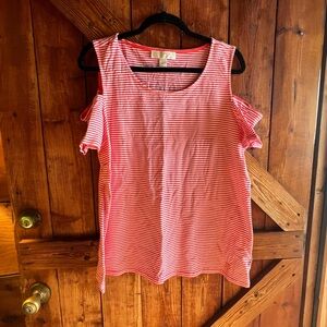 Pink Striped Women's Top